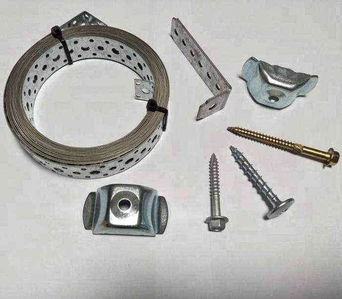 Galvanized Joist Hanger with Nail Plate Punched Strapping Strap Tie for Bracket Use 1