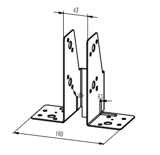 Easy Fixing Steel Girder Brackets for Timber Roof Trusses or Rafters and Timber Beams 0