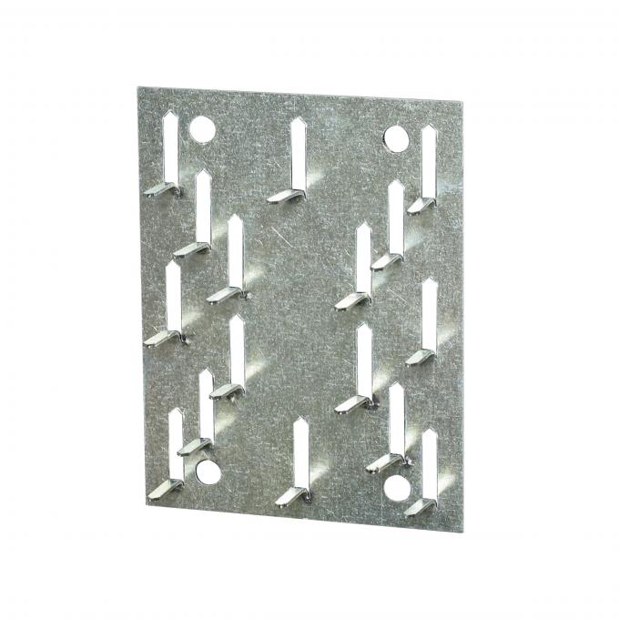 Acoustical Corner Impaling Clips, Silver Metal Mounting Brackets for Acoustic Panels, Wall Soundproofing Installation Hardware 0