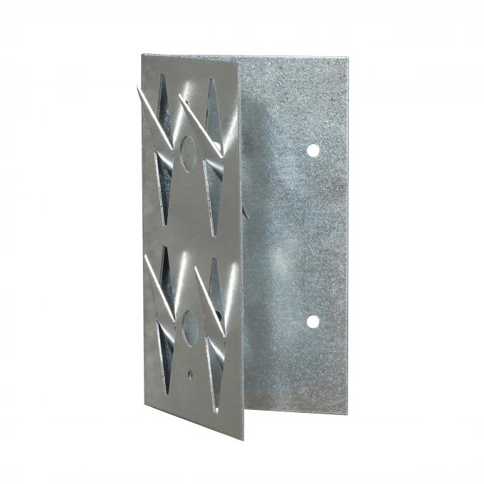 Acoustical Corner Impaling Clips, Silver Metal Mounting Brackets for Acoustic Panels, Wall Soundproofing Installation Hardware 2