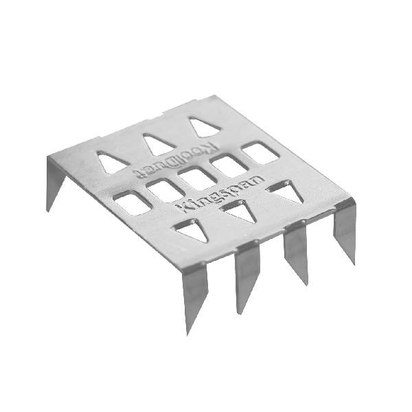 Acoustical Corner Impaling Clips, Silver Metal Mounting Brackets for Acoustic Panels, Wall Soundproofing Installation Hardware 4