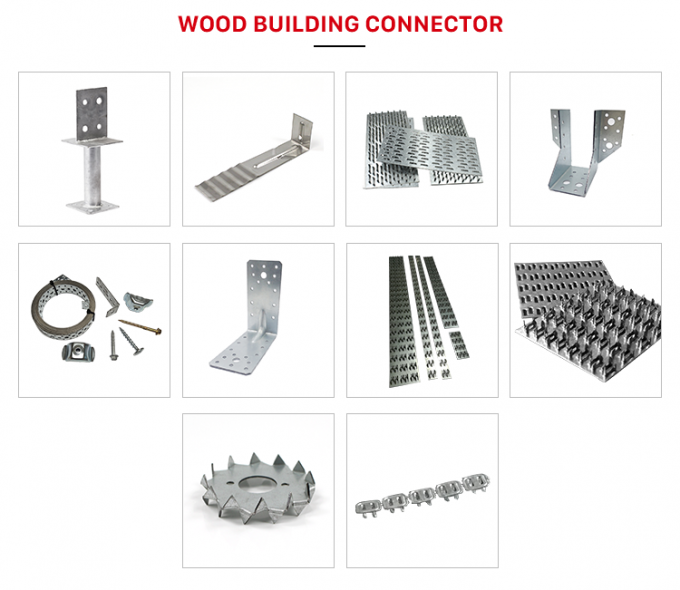 Easi Joist Toothed Plate Timber Connector Bracing Strap Gang Nail Plates Joist Hanger Hardware brackets for Wood Connection 0