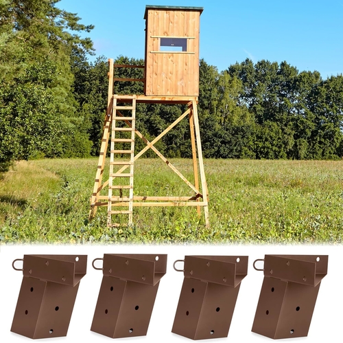 Latest company news about 4x4 Hunting Blinds Platform Brackets Heavy Duty Metal Elevator Bracket for Shooting Shack Observation Decks Tree Houses