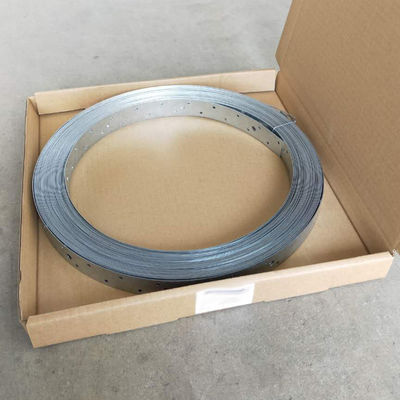 quality Silver Galvanized Steel Coil Lumberlok Strap Brace Hoop Iron for Wall and Roof Tensioning factory