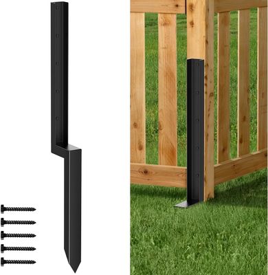 Fence Post Repair Kit Anchor Ground Spike For Repairing Damaged Wooden Fence