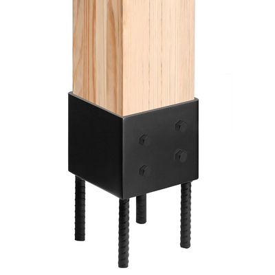 4x4 Post Base Holder Ground Spike Use For Concrete Deck