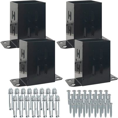 Fence Post Anchor Decking Post Base for Deck Porch Railing Support Trim for Fencing Trellis & Gates