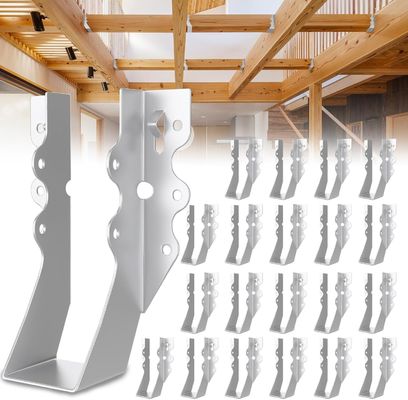 Face Mount 2x6 Steel Joist Hanger with Concealed-flange Design for Secure Ceiling and Roof Connections