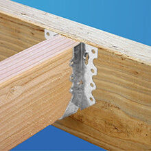 2x6 Galvanized Joist Hanger with 20 Gauge Metal for Hurricane Tie and Rafter Bracket Applications