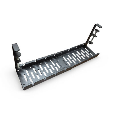 No Drilling Under Desk Extendable Desk Cable Organizer with Clamp for Home Office